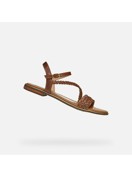 Geox Svetlohnedé dámske sandále Geox Sozy Plus