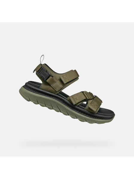 Geox Khaki pánske sandále Geox Spherica Actif X S