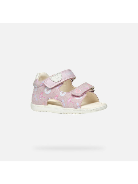 Geox Dievčenské prvé kroky Geox Macchia Pink