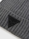 Guess Jeans Pánska šedá zimná čiapka Guess Triangle Logo