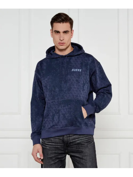 Guess Jeans Pánska modrá mikina Gotam Guess jeans
