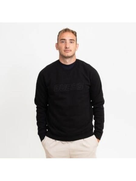 Guess Jeans Pánska čierna mikina Aldwin Sweats Guess jeans