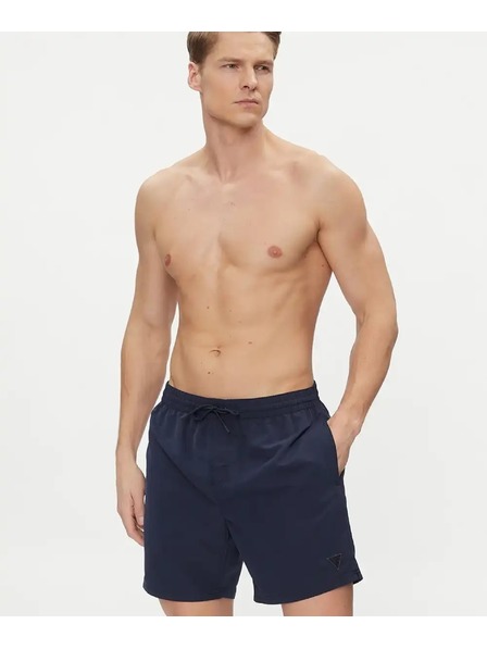Guess Jeans Pánske tmavo modré plavky Guess Shorts Blue