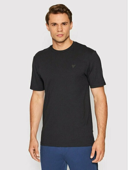Guess Jeans Pánske čierne tričko Guess jeans T-shirts Jet Black