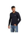 Guess Jeans Pánske tmavo modré tričko s dlhým rukávom Guess jeans