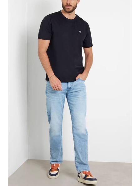 Guess Jeans Pánske čierne tričko Guess jeans Jet Black