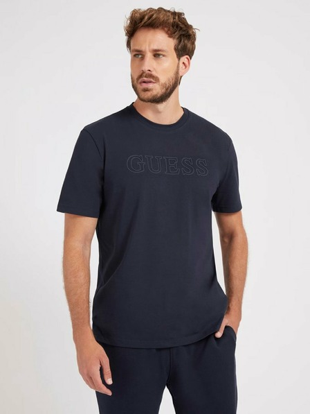 Guess Jeans Pánske tmavomodré tričko Blue Navy Guess jeans