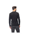 Guess Jeans Pánske čierne tričko s dlhým rukávom v-neck Guess jeans