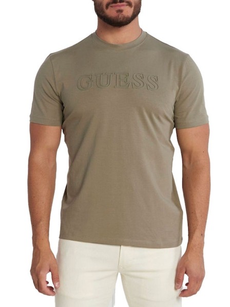 Guess Jeans Pánske zelené tričko Alphy Guess jeans