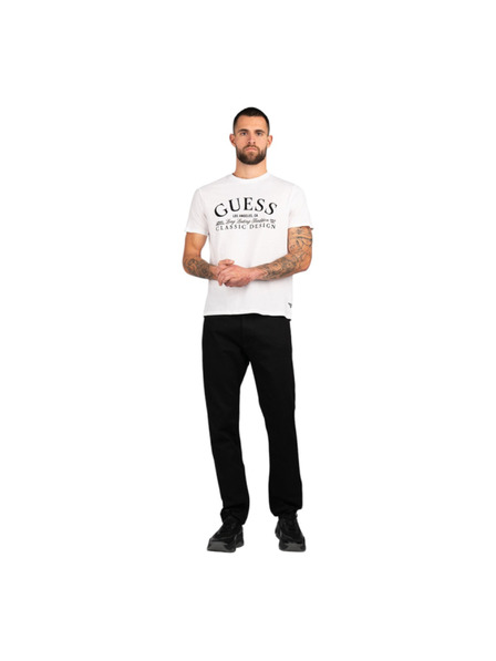 Guess Jeans Pánske biele tričko classic white Guess jeans