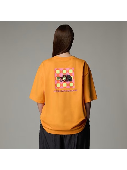 The North Face Oranžové tričko The North Face Nse X Yinka Ilori