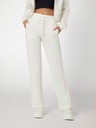 Guess Jeans Dámske biele tepláky s bočným logom Guess jeans