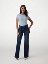 Guess Jeans Dámske biele strečové tričko triangle logo Guess jeans