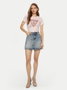 Guess Jeans Dámske svetlo ružové tričko Love Guess jeans