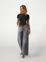 Guess Jeans Dámske čierne tričko s potlačou Guess jeans