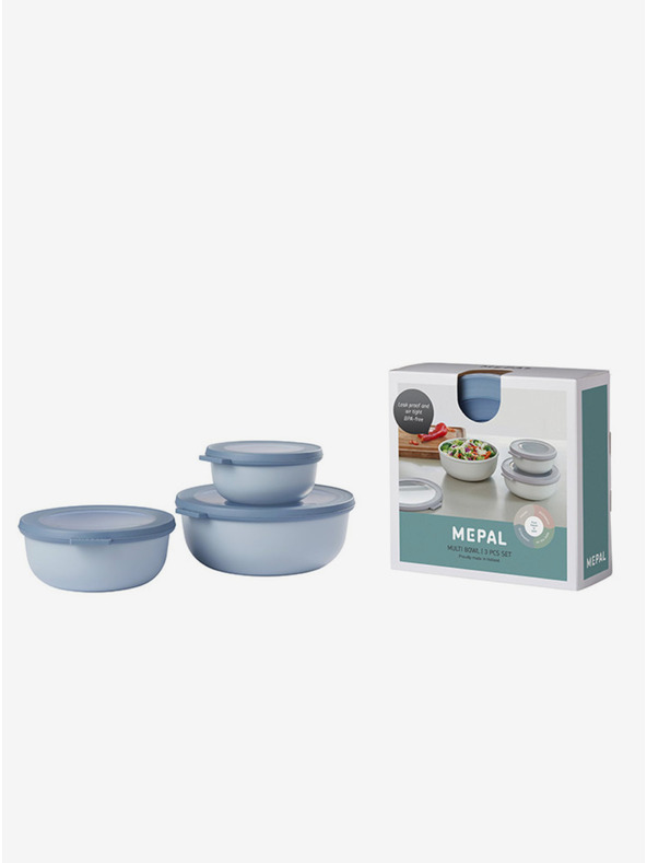 Mepal Sada troch misiek vo svetlomodrom prevedení Mepal Cirqula 350+750+1250 ml