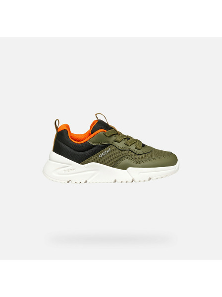 Geox Khaki chlapčenské tenisky Geox Loftus