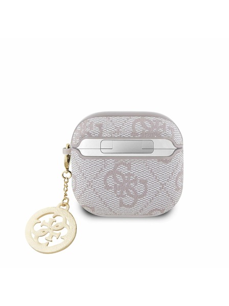 Guess Guess 4G Script PC/PU Charm Obal pre AirPods 4 Pink
