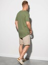 Ombre Clothing Tmavo zelené pánske tričko s nápisom Ombre Clothing S1387