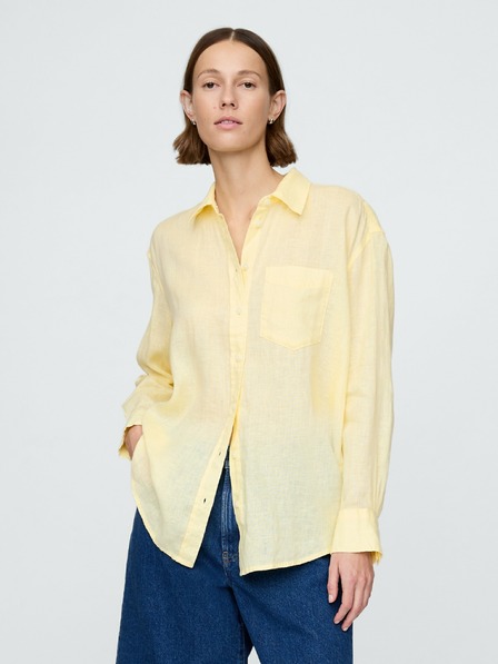 GAP Ľanová oversize košeľa Big Shirt GAP
