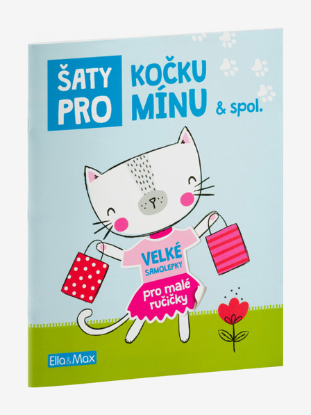 ELLA & MAX Šaty pre MAČKU MÍNU – Kniha samolepiek