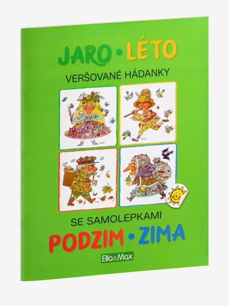 ELLA & MAX JAR, LETO, JESEŇ, ZIMA - kniha samolepiek a hádaniek