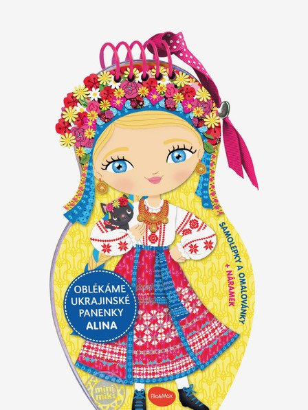 ELLA & MAX Oblečte ukrajinské bábiky ALINA - Omaľovánky