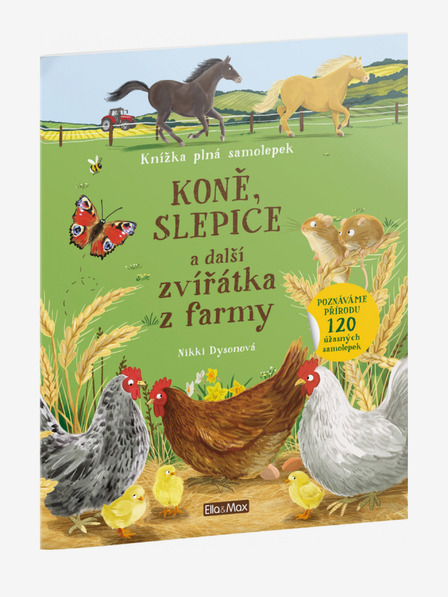 ELLA & MAX KONE, SLEPICE a iné hospodárske zvieratá - Kniha samolepiek