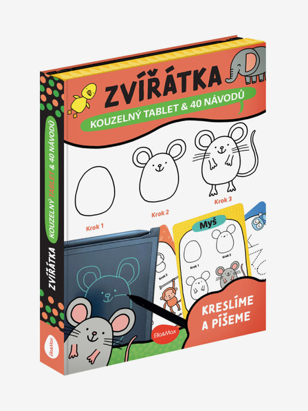 ELLA & MAX Magická tabuľka a 40 návodov - ZVIERATÁ