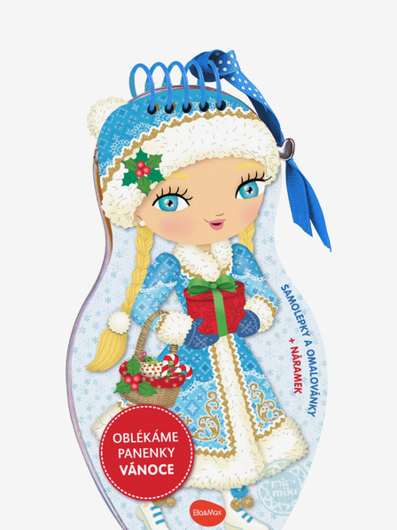 ELLA & MAX Obliekame bábiky VIANOCE – Omaľovánky
