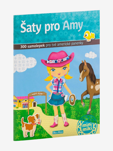 ELLA & MAX Šaty pre AMY - kniha samolepiek