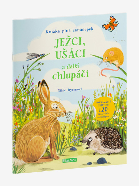 ELLA & MAX Ježkovia, ucháči a iné chlpaté tvory - Kniha samolepiek