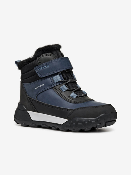 Geox Modré chlapčenské členkové topánky Geox Trekkyup Abx Junior