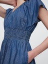 GAP Chambray maxi šaty s vreckami Americana GAP