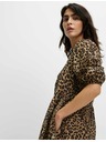 Marks & Spencer Mini šaty so zvýrazneným pásom a leopardím vzorom, s vysokým podielom lyocellu Marks & Spencer hnedá