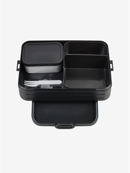 Mepal Čierny jedálenský box Mepal Bento (1500 ml)