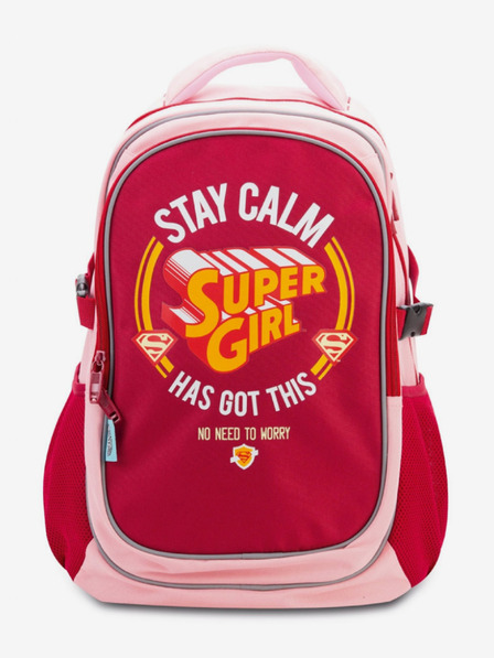 BAAGL  Školský batoh Supergirl s pončom - STAY CALM