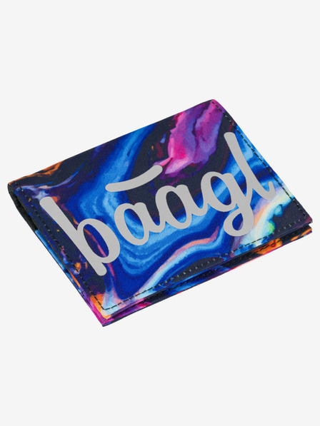 BAAGL  Fialová študentská peňaženka Baagl Marble