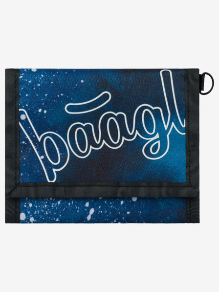BAAGL  Modrá Baagl Oceľová peňaženka
