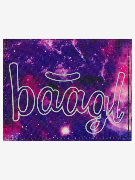 BAAGL  Fialová študentská peňaženka Baagl Galaxy