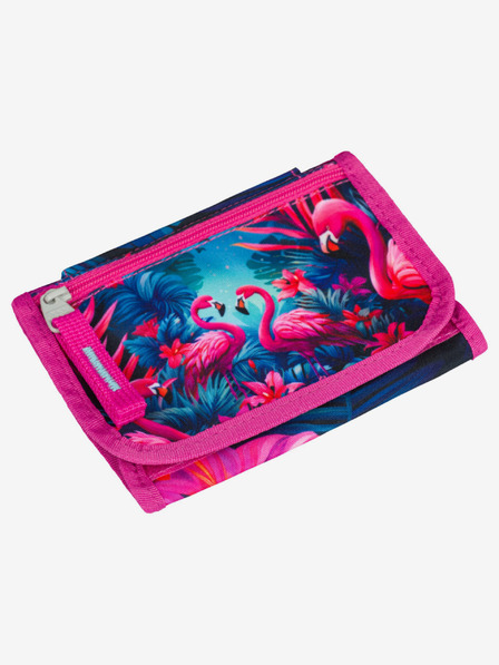 BAAGL  Ružová peňaženka na krk Baagl Flamingos