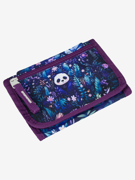 BAAGL  Fialová peňaženka na krk Baagl Jungle Panda