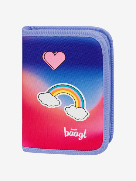 BAAGL  Fialový školský peračník Hippie Baagl