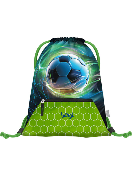 BAAGL  Modrá taška s vreckom Futbalová lopta Baagl