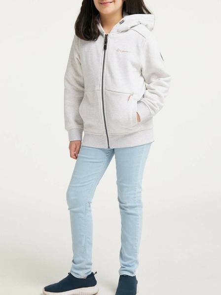 Ragwear Ragwear Theea biela dievčenská mikina na zips