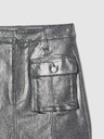 GAP Detská metalická džínsová cargo sukňa GAP