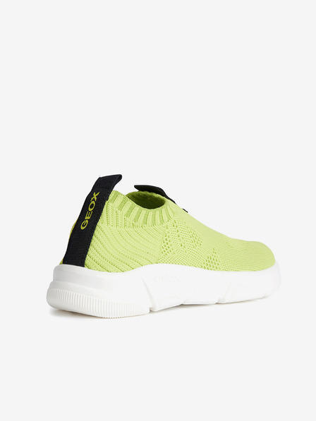Geox Svetlozelené chlapčenské slip on tenisky Geox