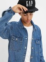 GAP Teen džínsová oversize košeľa Unisex GAP
