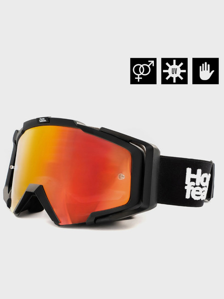 Horsefeathers MTB okuliare Patriot - black/mirror red HORSEFEATHERS