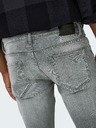 ONLY & SONS Svetlosivé pánske džínsy slim fit strihu s vyšívaným efektom ONLY & SONS Loom